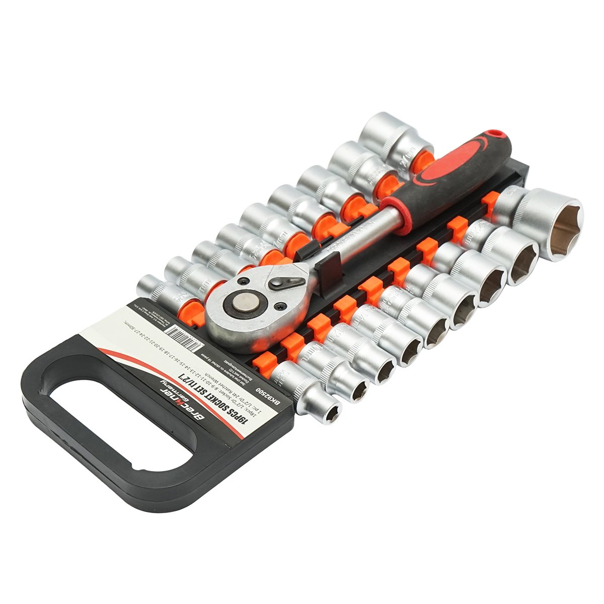 Set chei tubulare 19 piese cu clichet 1/2 Breckner Germany